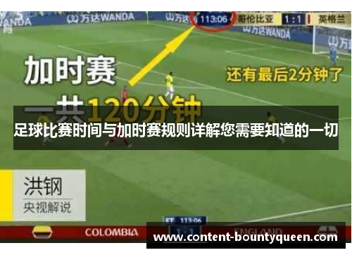 足球比赛时间与加时赛规则详解您需要知道的一切